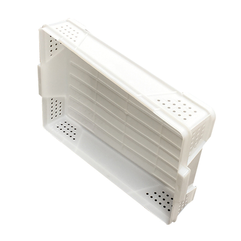 Customized Plastic Bread Tray Mesh Fruit Vegetable Basket Food Grade Plastic Crates Stackable Food Box