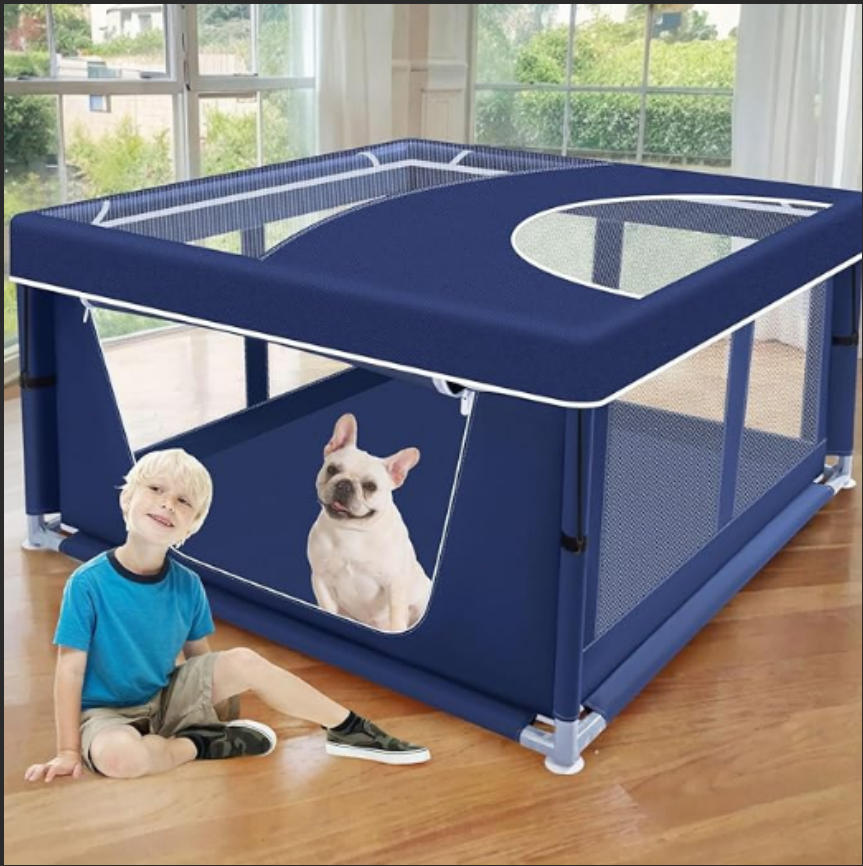 Luxury Foldable Dog Kennel Oxford Cloth Octagonal Pet Carrier With Animal Design For Car Or Home Use Comes In Box Packaging