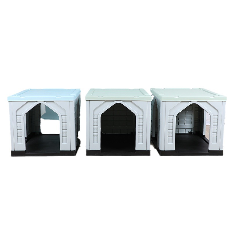 Outdoor Rainproof Dog Kennel and Pet House Rural Courtyard Villa Made of Plastic Sunscreen Dog Shed for Comfort and Shelter