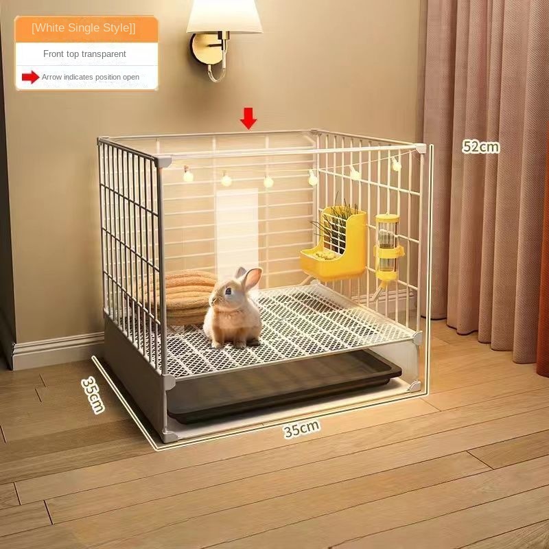 OEM/ODM Large Indoor Rabbit Cage With Automatic Drip Tray, Transparent Pet House