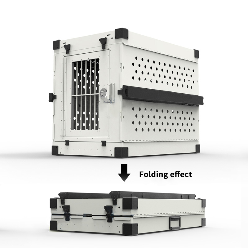 Folding Aluminum Dog Cage Detail 6