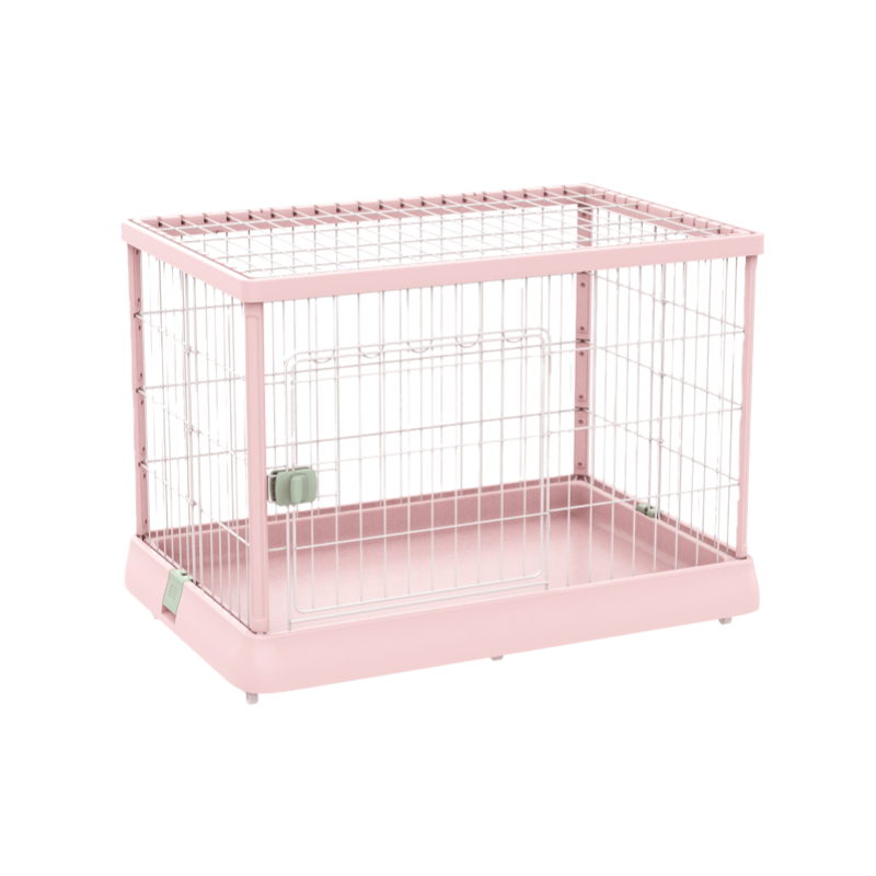 Multi Color Dog Crate Heavy Duty Pet Kennel With Strong Wire Frame And Easy Clean Base