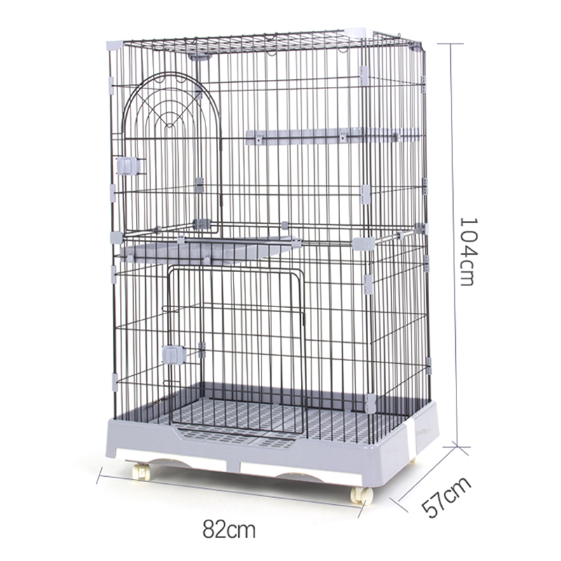 Easy Clean Cat Cage With Removable Tray for Daily Indoor Pet Care