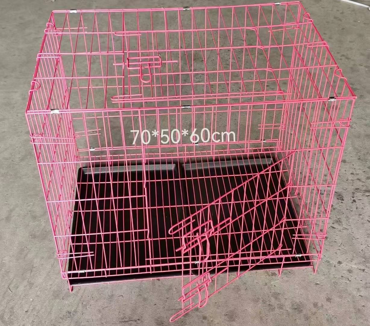 Portable Collapsible Dog Cage Modern Solid Pattern Iron Modular Design Breathable and for Outdoor Use Packed in Carton