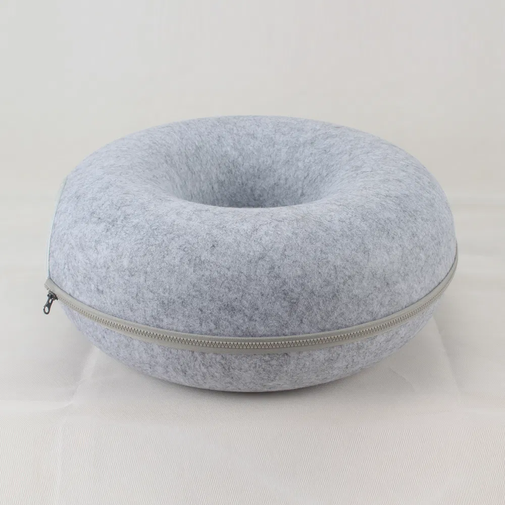 Wholesale New-Style Customized Design Popular Colorful Breathable Fabric Pet Cat Donut Bed Cat Tent House