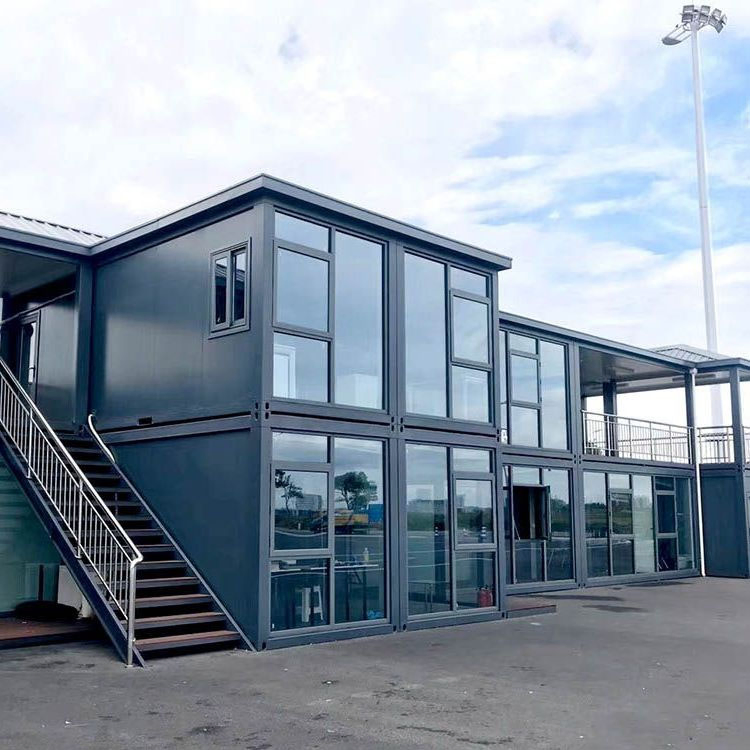Leak Proof Moisture Portable Modular Housing Solutions Fire-Resistant Container Homes Lightweight Galvanized Structure 001004