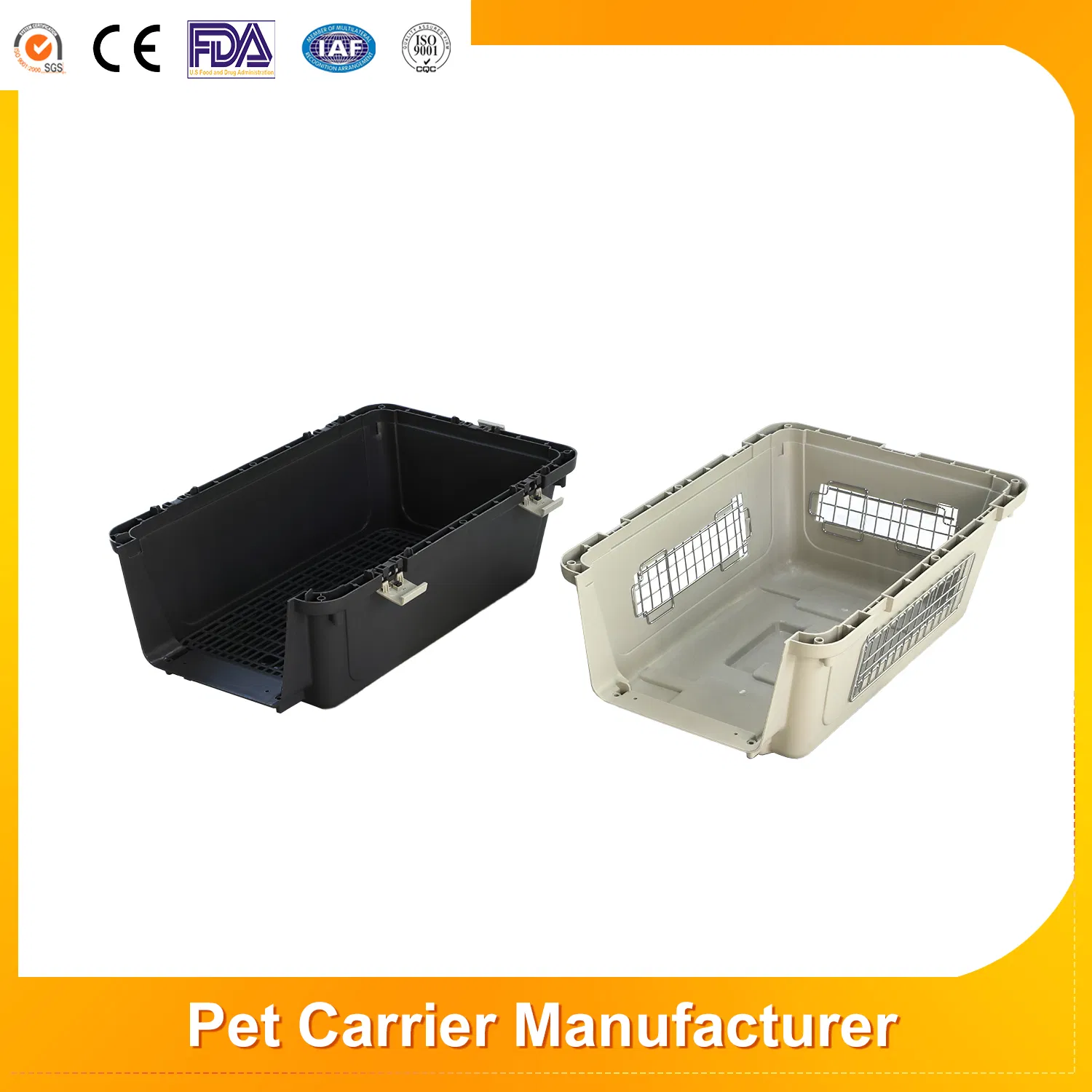New Arrival Durable Folding Pet Dog Transport Aviation Box Detachable Airline Approved Travel Pet Carriers Cage