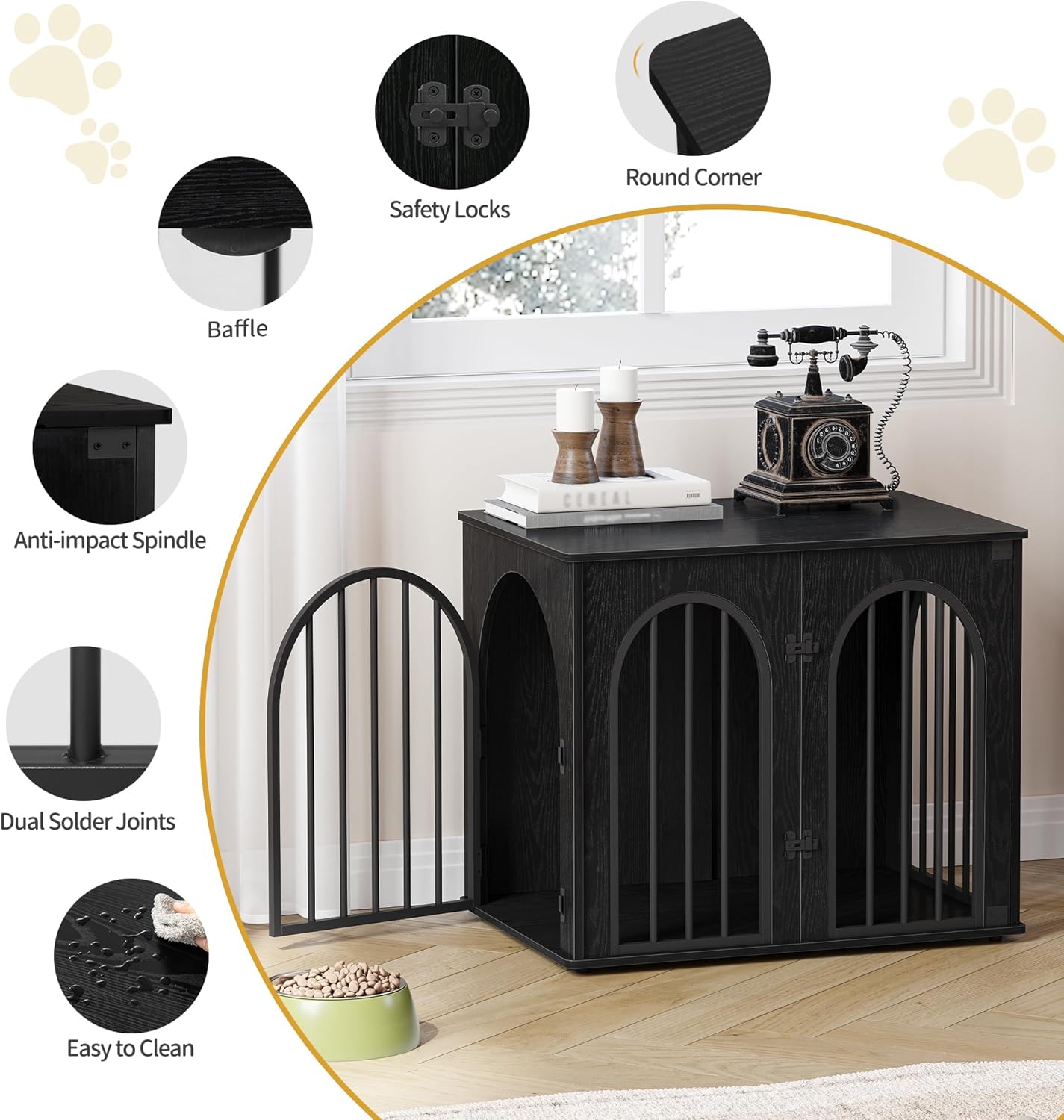 Wooden Dog Crate Detail 2