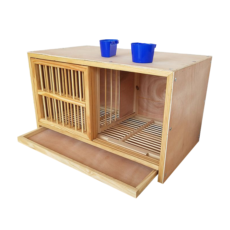 All Seasons Modular Wooden Bird Cage Racing Pigeon Loft for Breeding Pigeons Button Closure Breathable Design