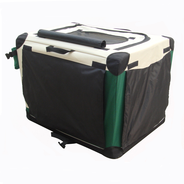 Fashion L Dog Carrier Pet Transport Box Dog Cage with Washable Cover and Soft Cushion