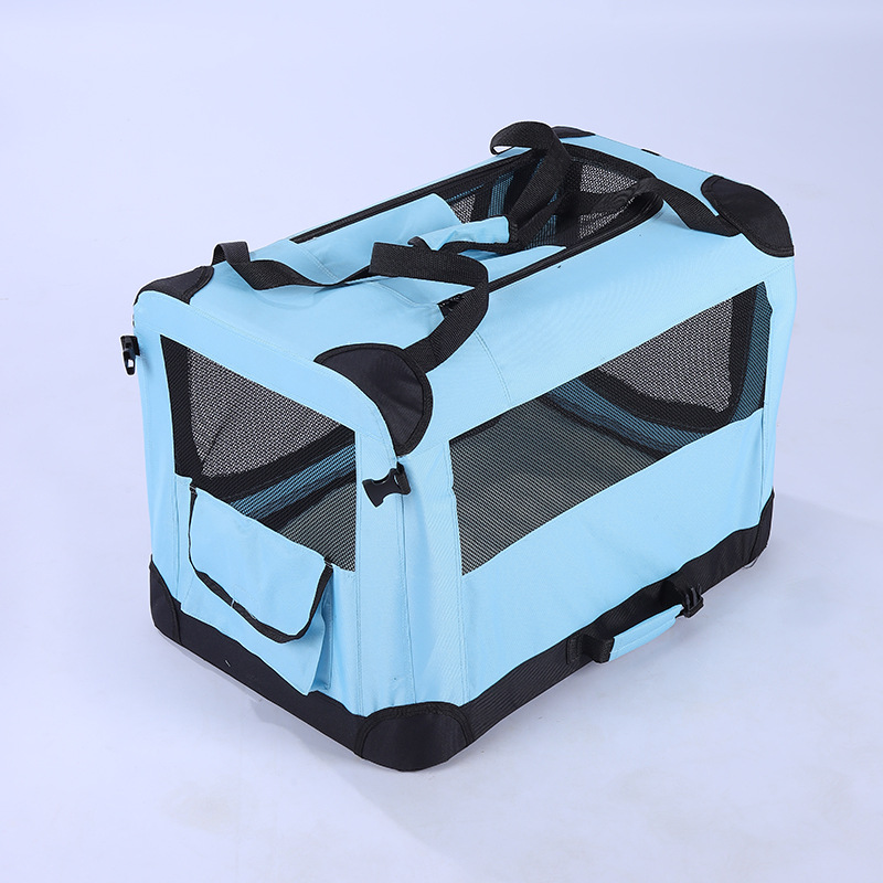 Multifunctional Large Dog &amp; Cat Kennel Foldable Portable Car Pet Cage for Travel Premium Pet Bag for Traveling Companion