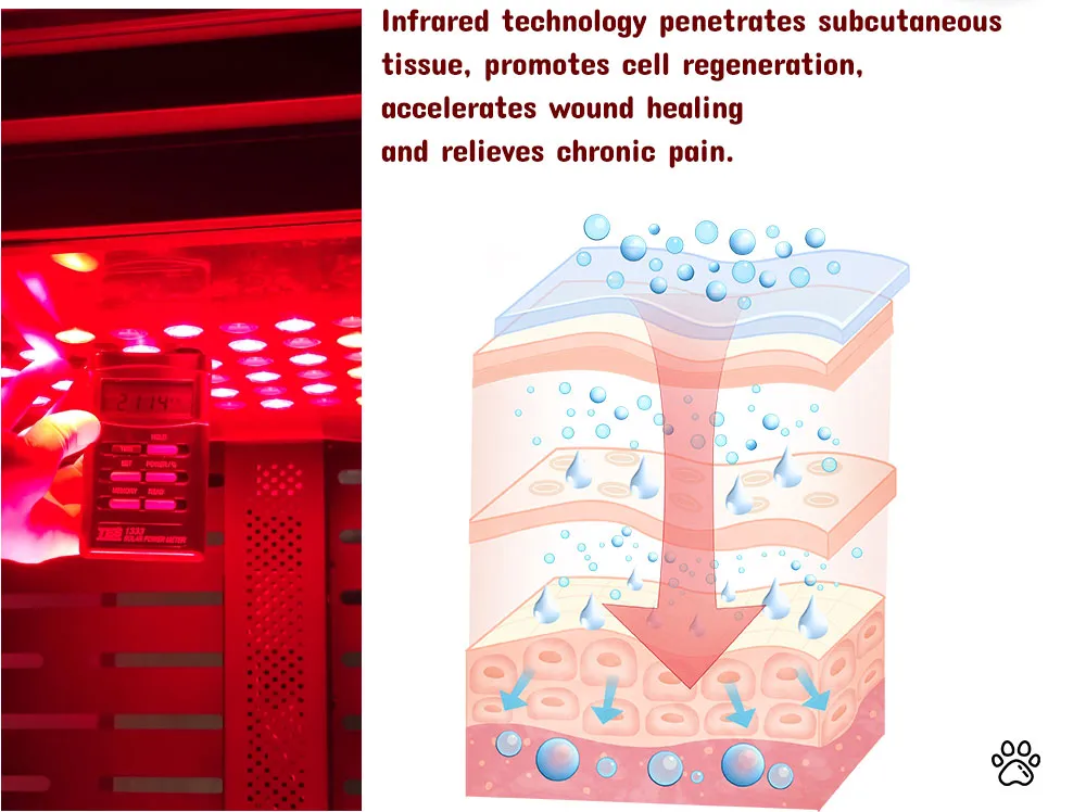 Pet Bed House Red Light Effects