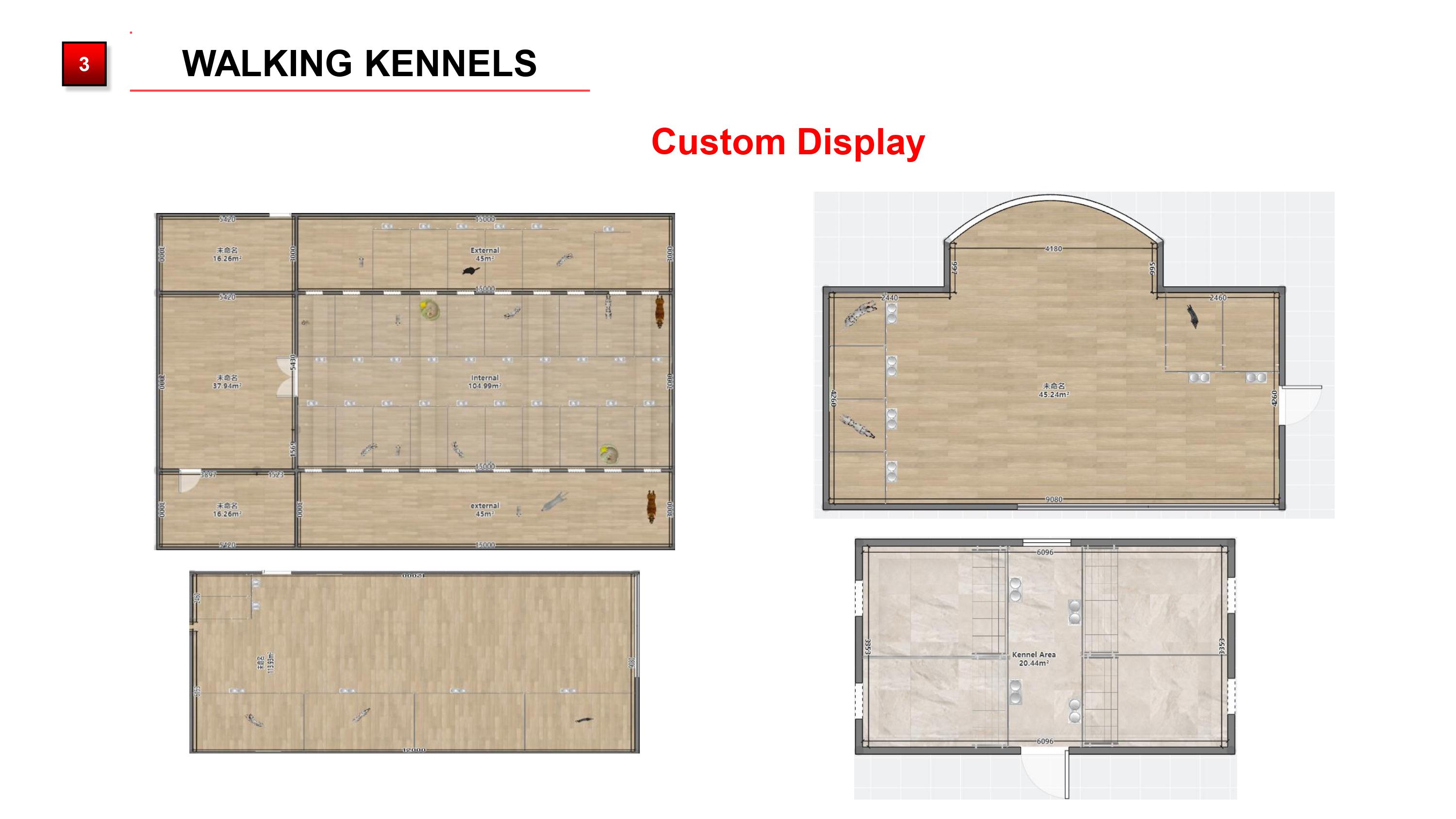 Custom Walk-In Kennel View
