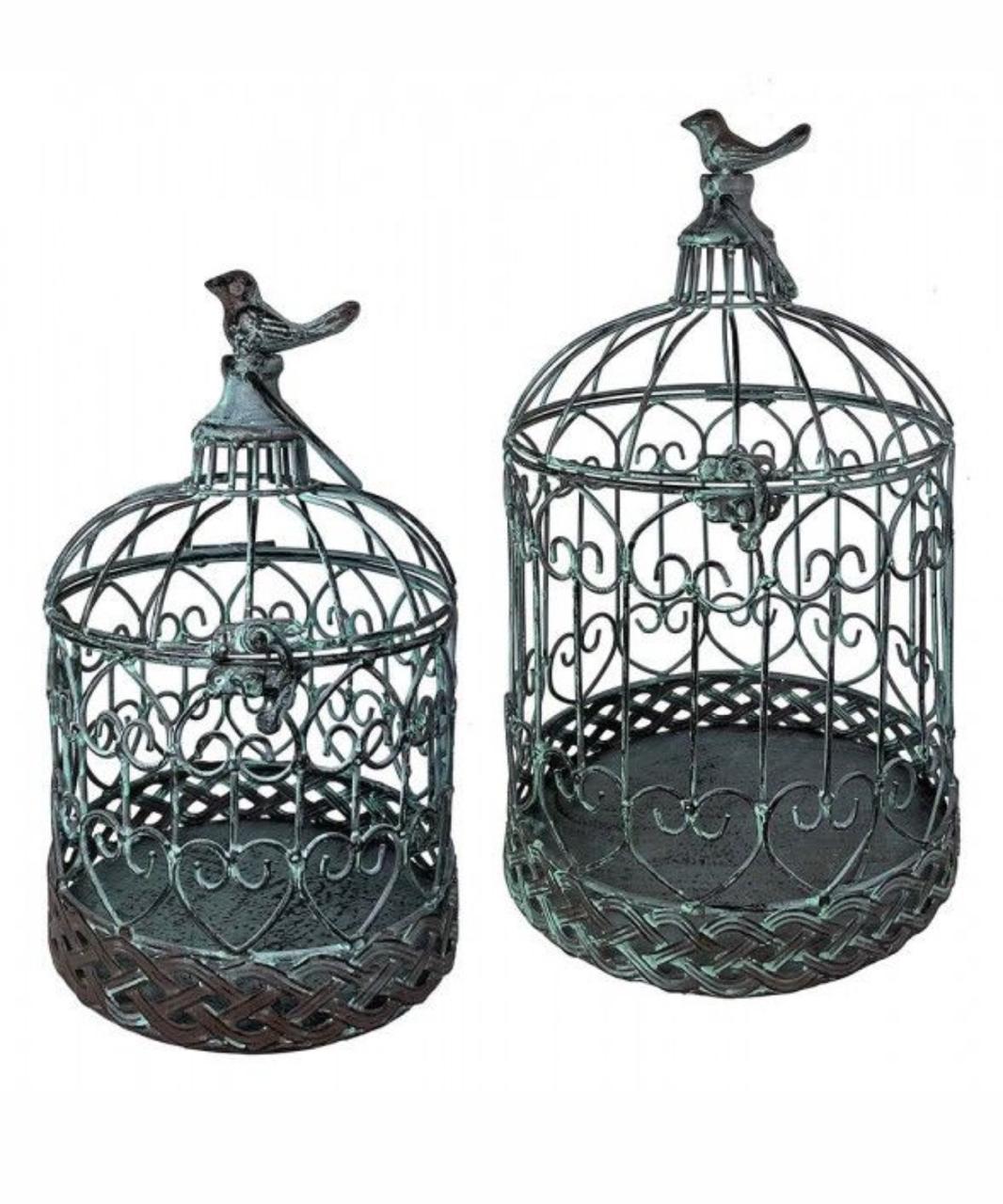Spacious Wrought Iron Metal Bird Cage With Removable Tray And Seed Guard For Large Birds Easy Cleaning Design