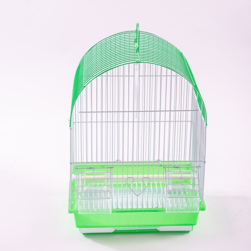 Multi-Tier Detachable Iron Frame Aviary Cage with Breathable Design and Plastic Tray for Easy Cleaning and Mobility