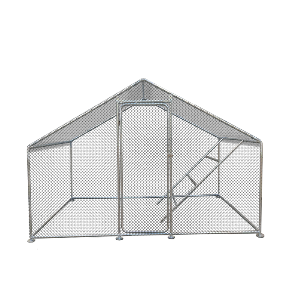New 2x3x2m Large Assembled Galvanized Steel Chicken Coop With Run &amp; Poultry Cages For Rabbits-Eco-Friendly Mobile Pet House