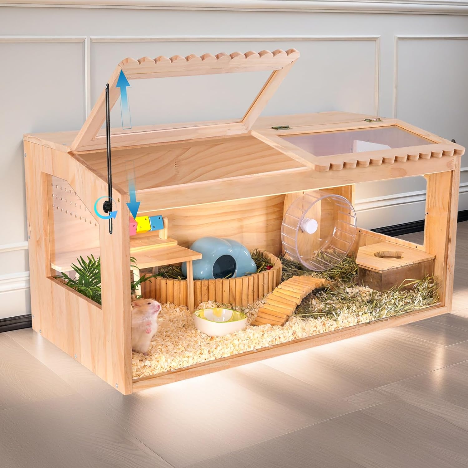 Hamsters Degus Small Animal Cage For Dwarf MiceWooden Hamster Cage Wooden Pet Cages