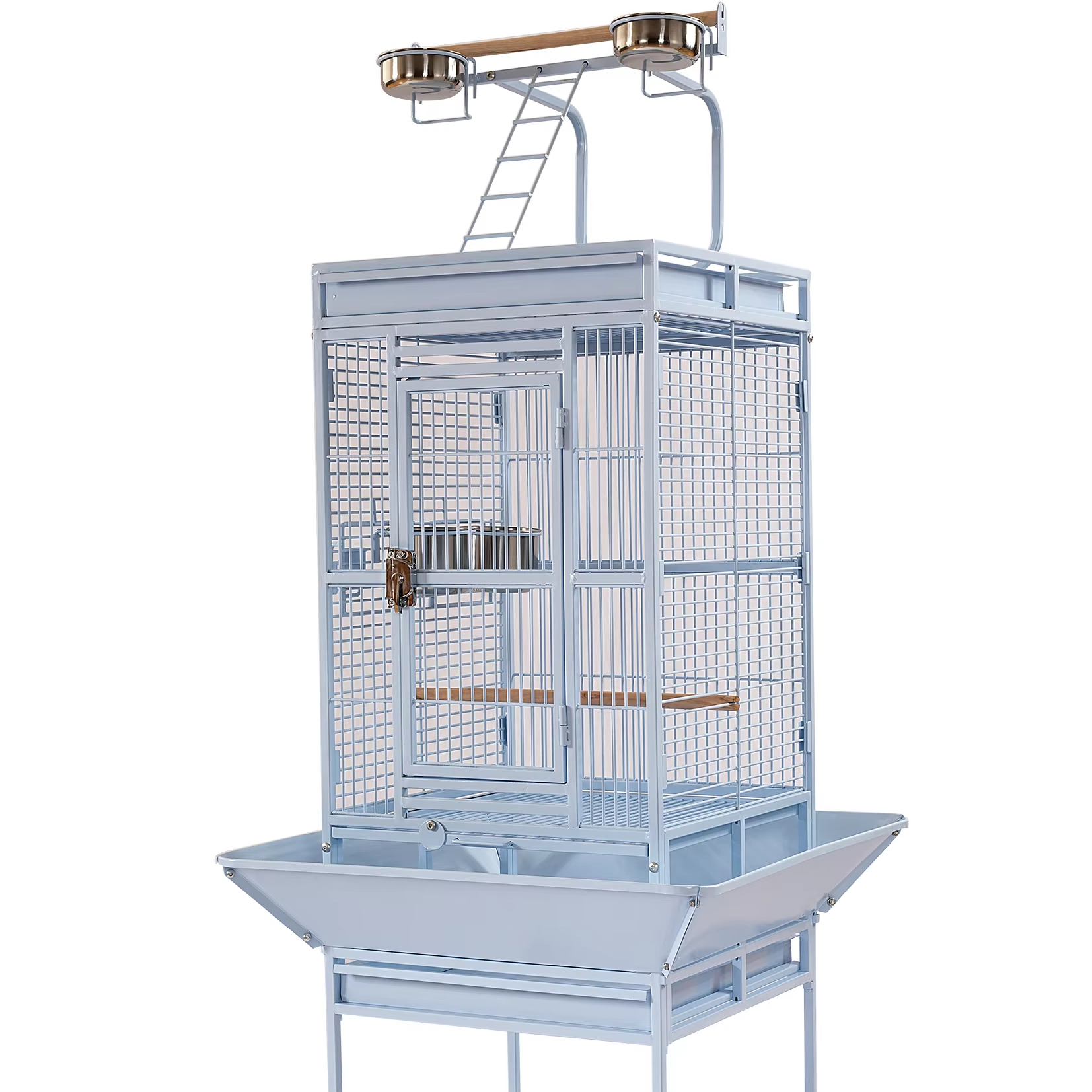 Extra Large Solid Pattern Metal Bird Cage Stackable Outdoor Breeding Cage with Button Closure for Dogs Cats Direct From China