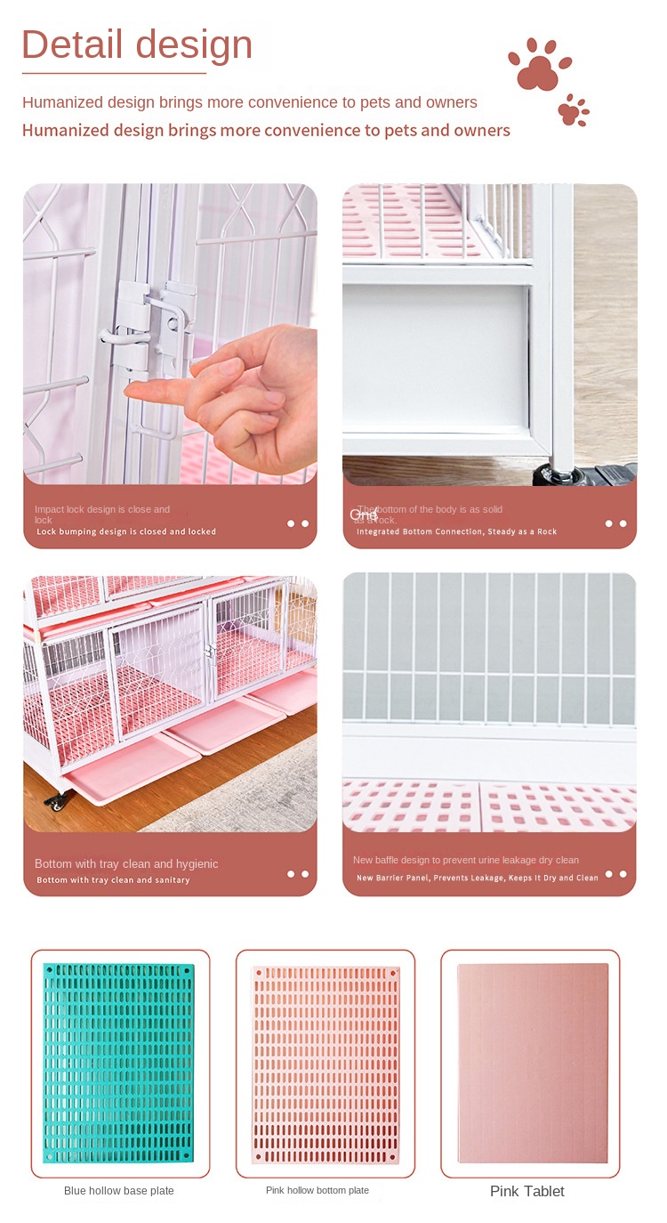 Professional 3-Layer Folding Cat Cage Commercial Breeding Cage