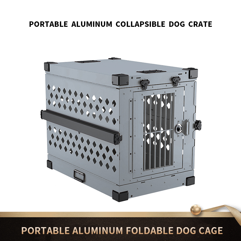 Folding Aluminum Dog Cage Detail 2