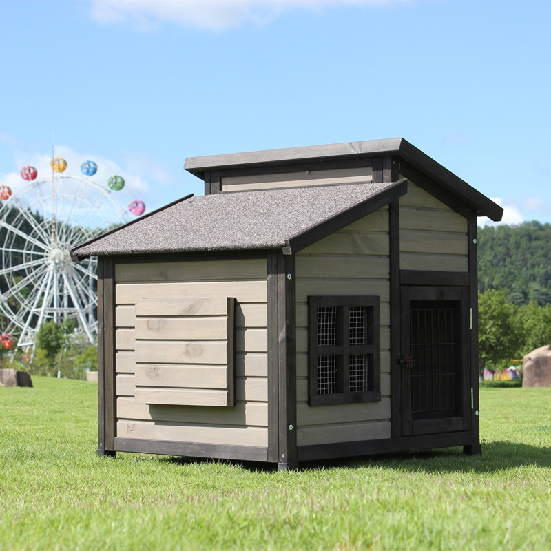 Manufacturer Luxury Outdoor Solid Wood Universal Dog Kennel Waterproof Dog Cage Villa Extra Large Dog House Furniture