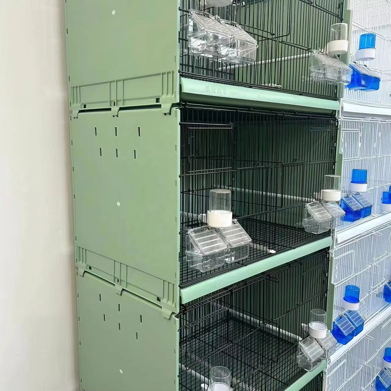 Stackable Metal Bird Cage Breeding Heavy Duty Large Par Pet Cage Multifunctional Iron Cage Easy Observation