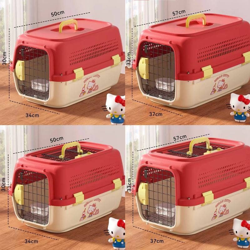 Durable Airline Approved Cat Carrier Cage for Travel and Vet Visits