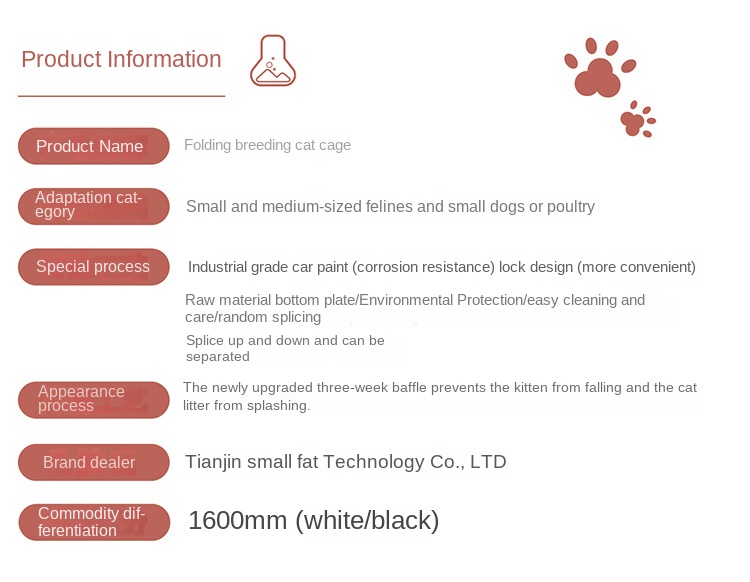 Professional 3-Layer Folding Cat Cage Commercial Breeding Cage