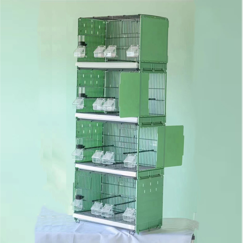 Factory Wholesale High Quality Luxury Metal Birds Cage Multilayer Portable Bird Breeding Cage Stackable Bird Cage