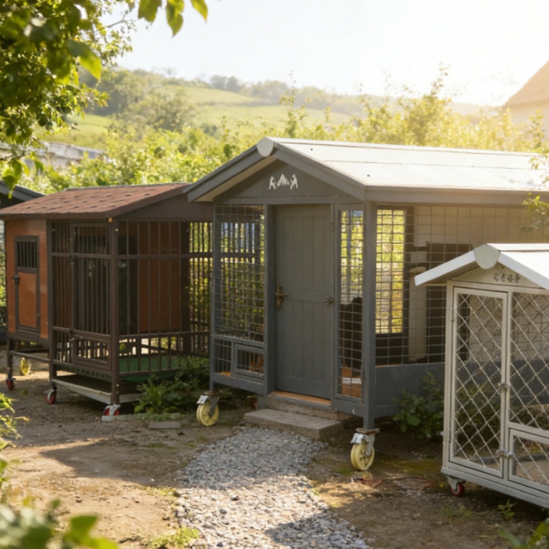 Puppy Training Outdoor Crate - Included Divider for Size Adjustment