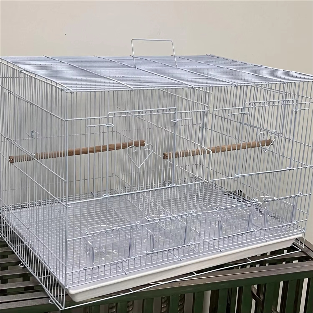 Bird Cage Breeding Separable Double Spaced Square Metal Large for Sale