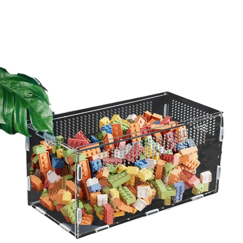 Transparent Acrylic Reptile Enclosure Small Reptile Pet Insect Feeding Box