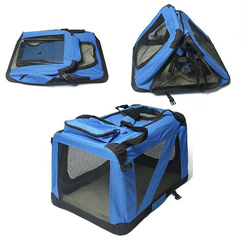 Soft Easy to Fold Foldable Comfy Dog Travel Crate Dog Carrier Carry Dog Crate Washable Fabric Cover for Indoor &amp; Outdoor Use