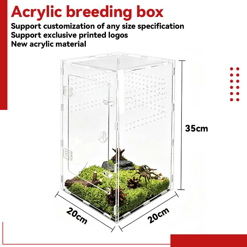 Customized Detachable Acrylic For Eco-Friendly Lightweight Pet Cages Transparent Reptile Habitats Small Reptile Enclosures