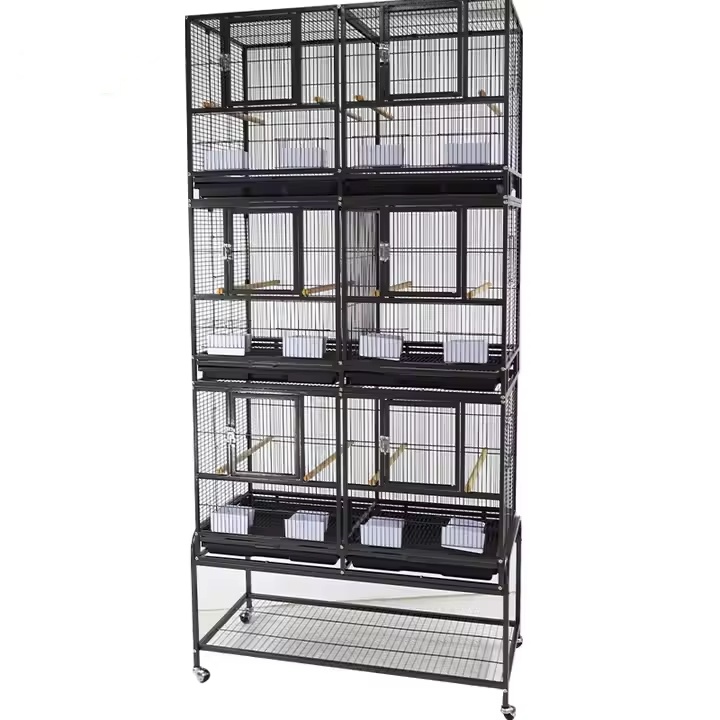 Multi Layer Large Pet House Birds Stackable Bird Cage Canary Breeding Cages Movable Splice Pigeon Parrot Bird Breeding Cage Sale