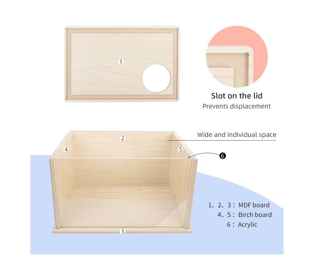 Customisable Logo Eco-Friendly Solid Wood Hamster Hide Latest Animal Pattern Cage Carrier House Small Animals Pet Cage House
