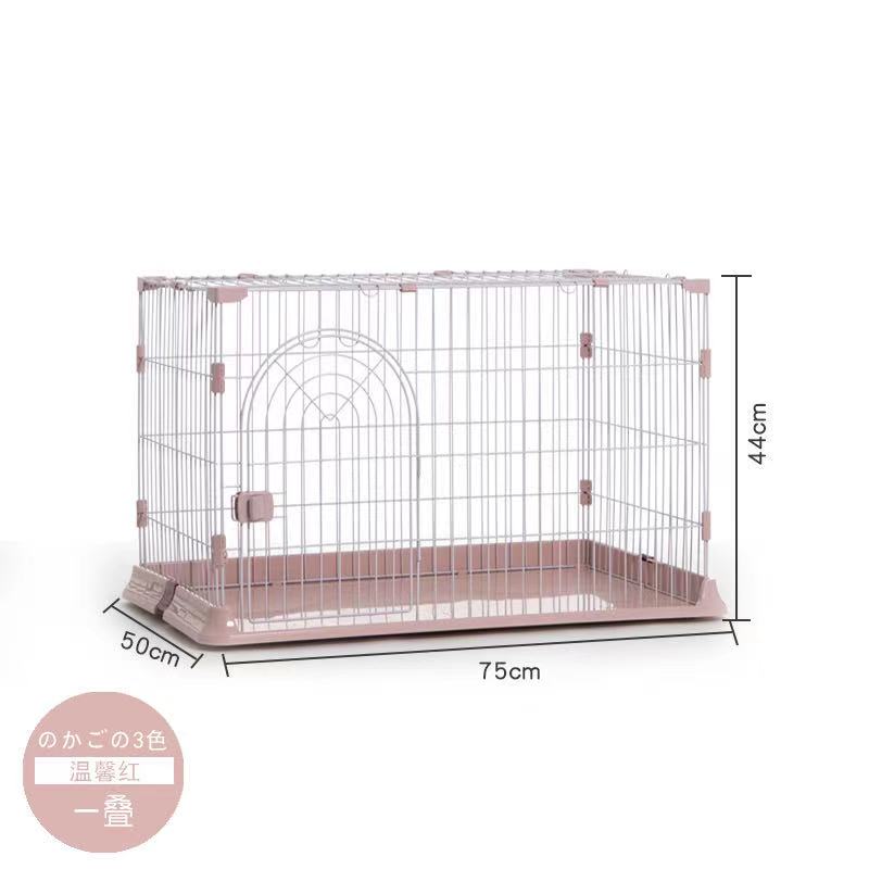 Portable Foldable Cat Dog Cage Heavy Duty Metal Pet Crate With Safety Lock For Travel &amp; Daily Use