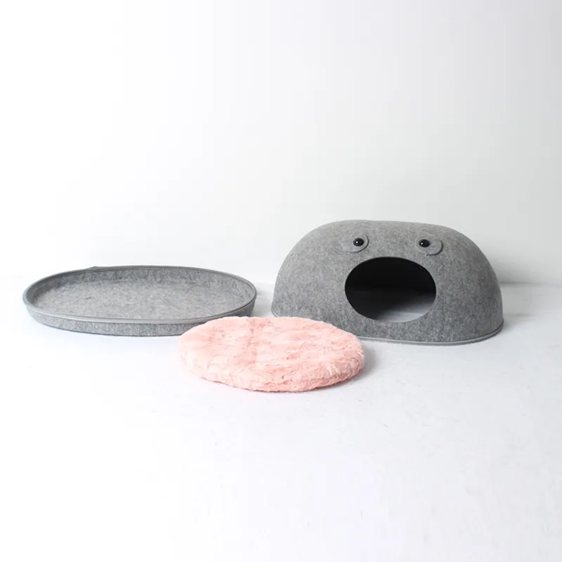 Removable Indoor Luxury Pet House Felt Cat Cave House