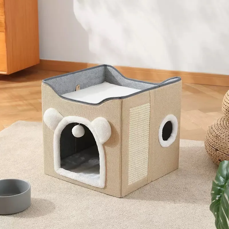 Pet Supply Multi-Functional Pet Bed Foldable Cat House
