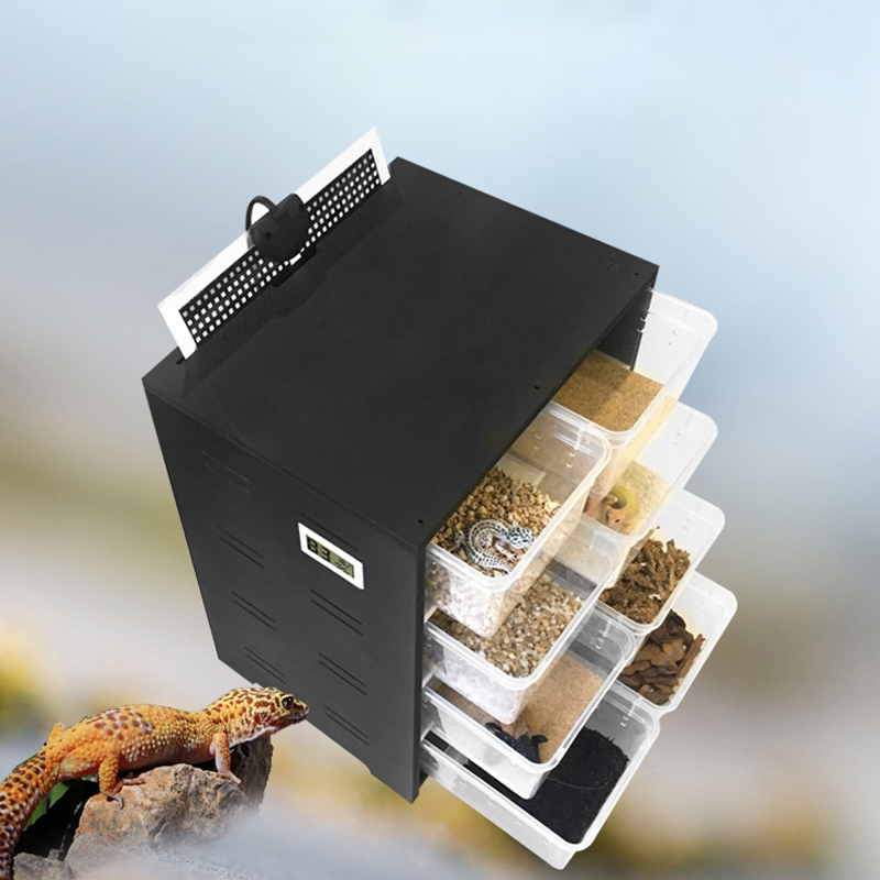 Hot Sale Luxury Solid Plastic Custom Reptile Crested Gecko Breeding Box with Custom Logo Warm Breathable &amp; Waterproof