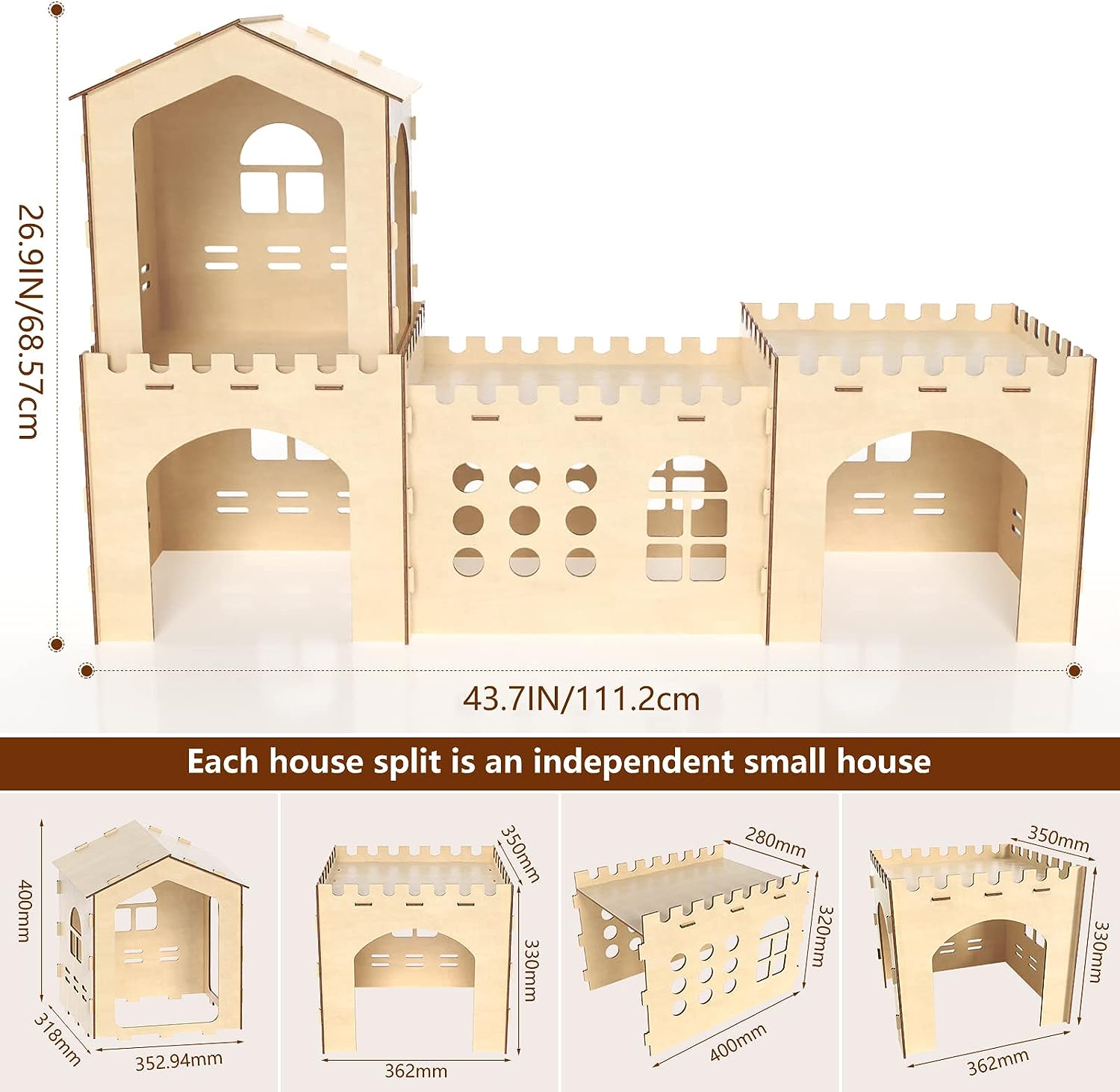 Wooden Rabbit House 6