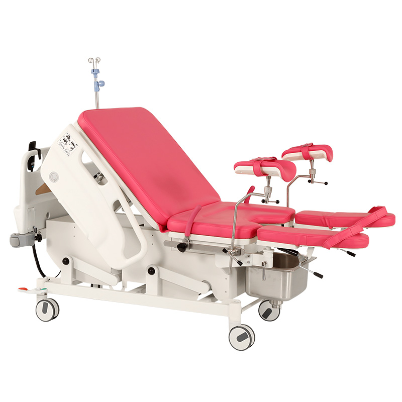 Hochey Medical Luxury Electric Obstetric Bed Gynecological Delivery Operating Table Electric Obstetric Table with Foot Control
