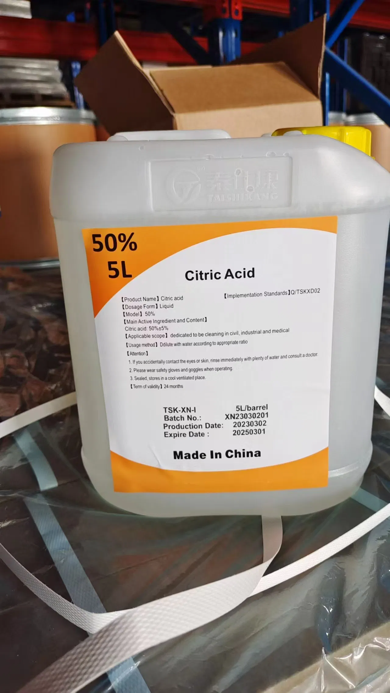 Medical 20% Citric Acid Solution Disinfectant for Hemodialysis Machine