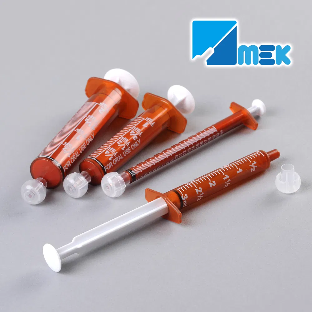 Dispenser Feeding Enfit /Enteral/Medicine Amber Oral Syringe for CE FDA Masap