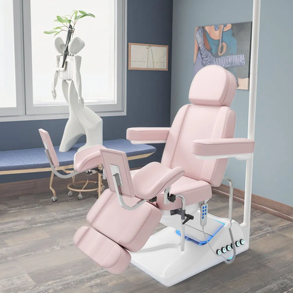 Electric Gynecological Treatment Chair, Multi-Position Reclining Medical Exam Table