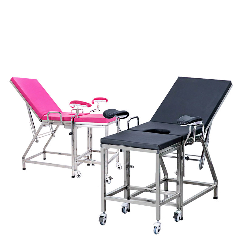 Multifunction Hospital Obstetrics Exam Table Pregnancy Exam Table Gynecological Bed Stainless Steel Hydraulic System