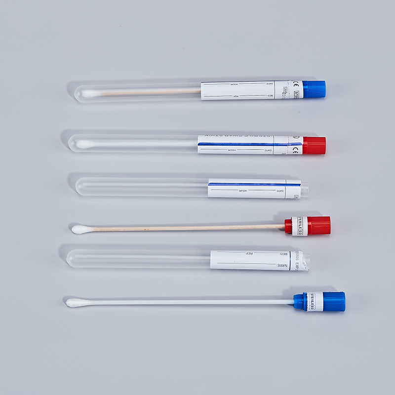 Disposable Medical Sterile Collection Swab Cotton Tip Plastic Shaft Single Use Swab for Hospital Laboratory Use