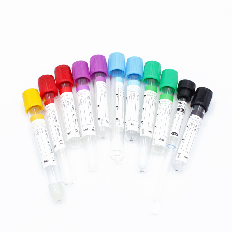 Disposable Medical Test Pet Glass Plain/Procoagulation/Gel&amp; Clot Activator/ Glucose/PT/Heparin/EDTA K2 K3/ESR Vacuum Blood Collection Tube