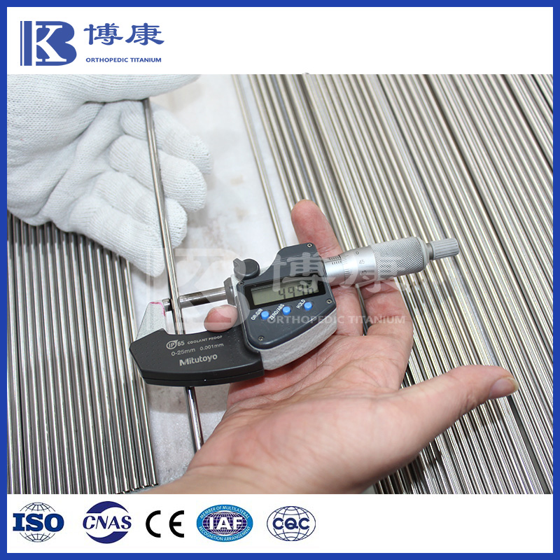 Gr5 Ti-6al-4V Medical Titanium Alloy Round Bar for Surgical Implants