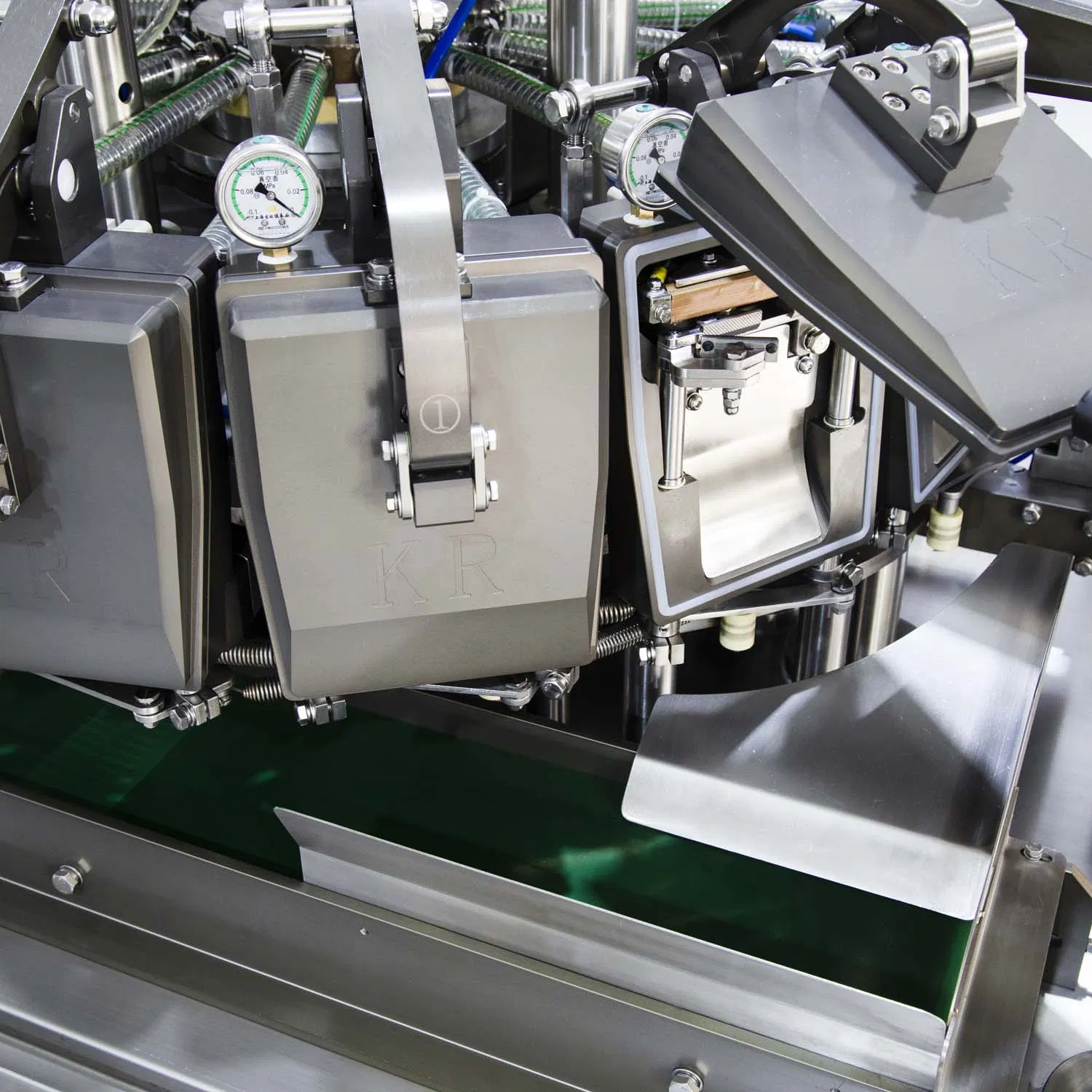 Bag-Feeding Rotary Vacuum Packaging Machine